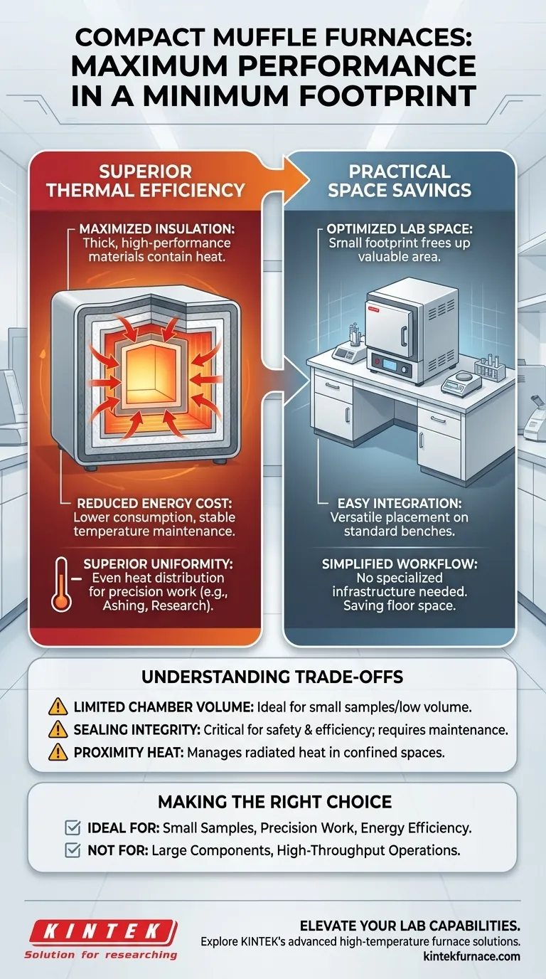 Quais são os benefícios do design compacto dos fornos mufla? Aumente a Eficiência e Economize Espaço Guia Visual