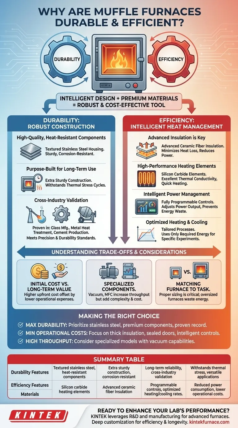 뮤플로(Muffle Furnace)는 왜 내구성이 뛰어나고 효율적인 것으로 간주될까요? 견고한 설계와 에너지 절약 효과를 알아보세요 시각적 가이드