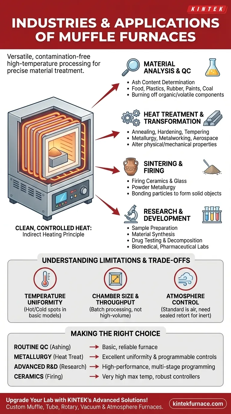 In welchen Branchen werden Muffelöfen häufig eingesetzt? Unverzichtbar für Labore, Metallurgie und mehr Visuelle Anleitung