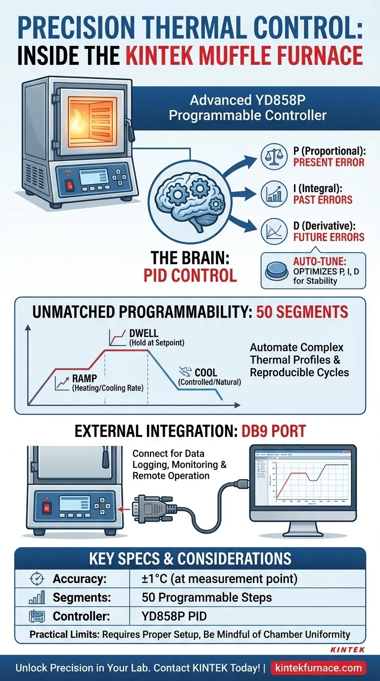 Che tipo di sistema di controllo della temperatura utilizza il forno a muffola? Padroneggia il riscaldamento di precisione con il controllo PID Guida Visiva