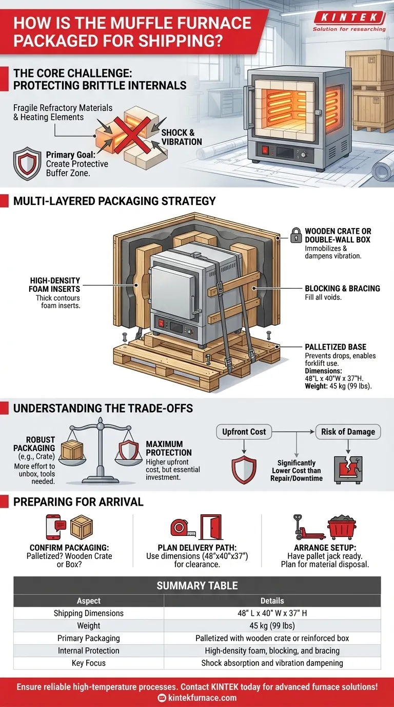 كيف يتم تغليف فرن الكتم للشحن؟ ضمان التسليم الآمن لمعدات مختبرك دليل مرئي