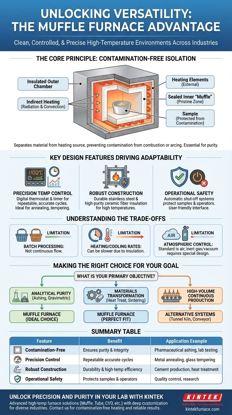 Cosa rende i forni a muffola versatili in diversi settori? Scopri i loro vantaggi chiave Guida Visiva