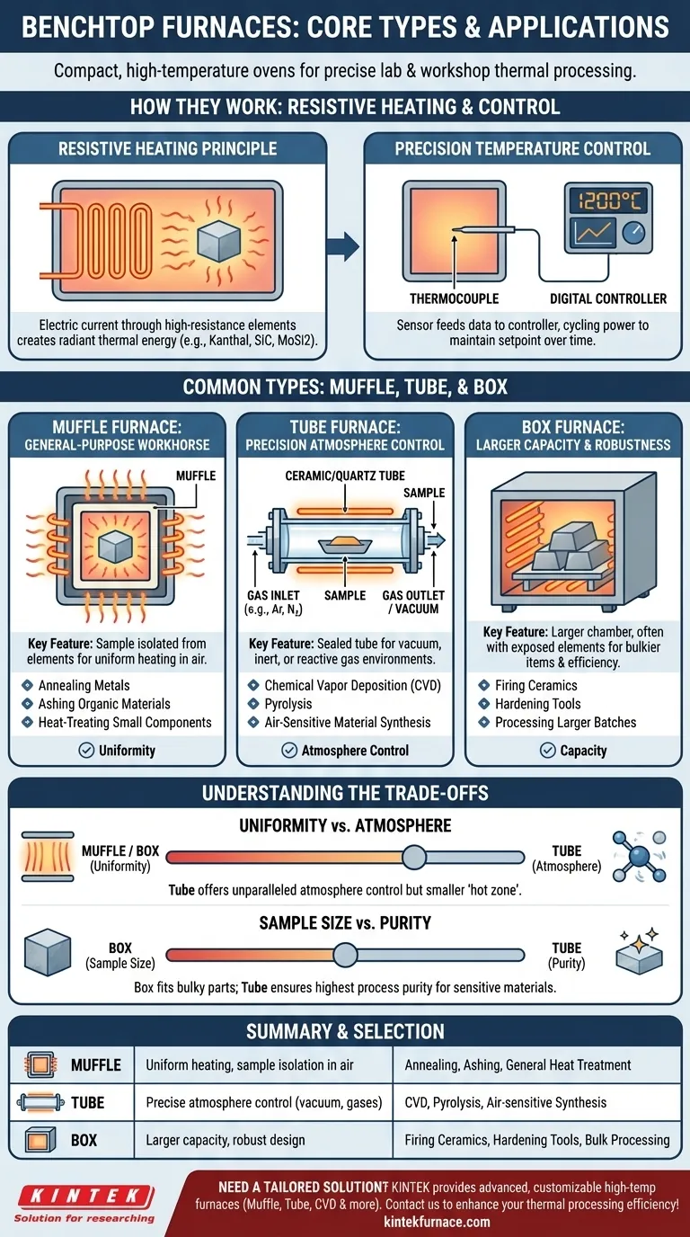What is a benchtop furnace and its common types? Choose the Right One for Your Lab Visual Guide
