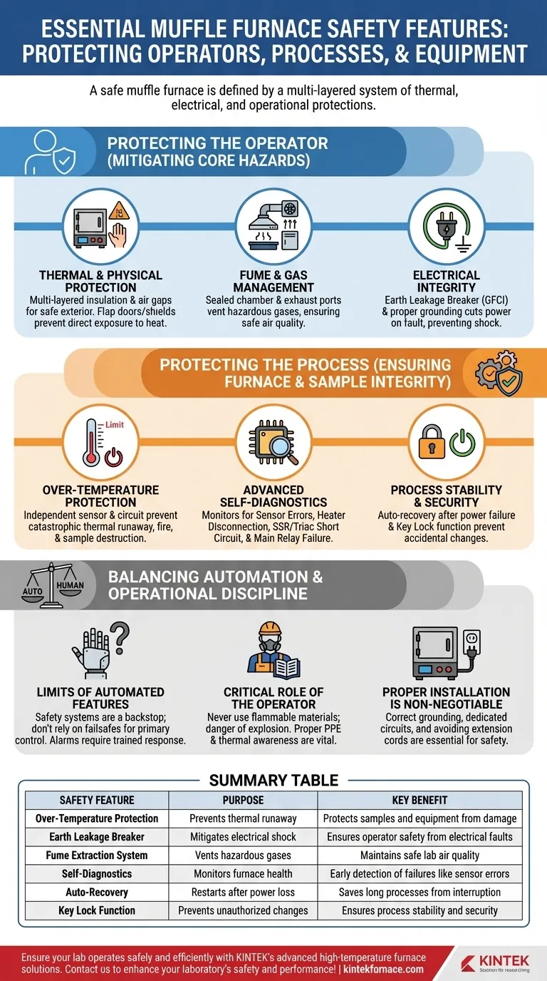 What safety features should a muffle furnace have? Essential Protections for Your Lab's Safety Visual Guide