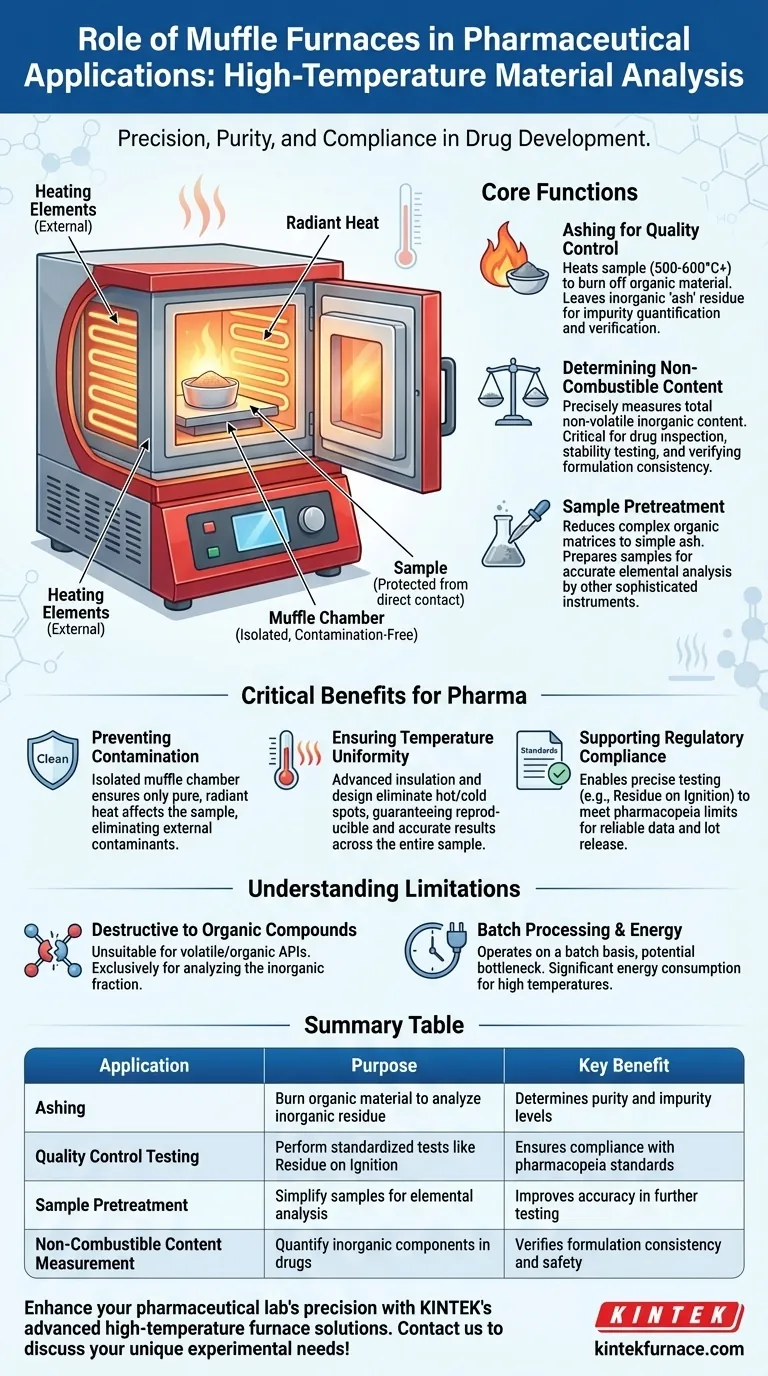 マッフル炉は製薬分野でどのような役割を果たしますか？医薬品の純度と規制遵守の確保 ビジュアルガイド