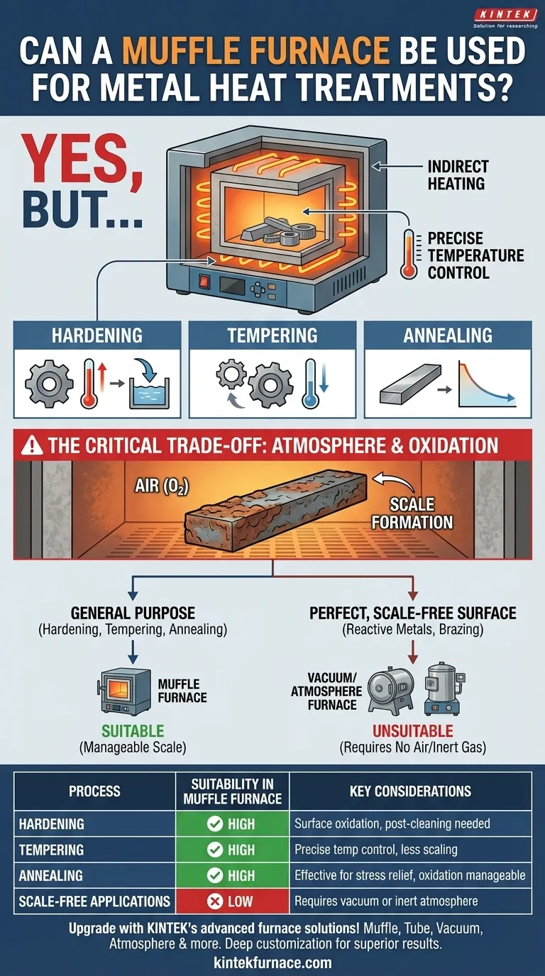 Можно ли использовать муфельную печь для термообработки металлов? Узнайте о ее возможностях и ограничениях для вашей лаборатории. Визуальное руководство