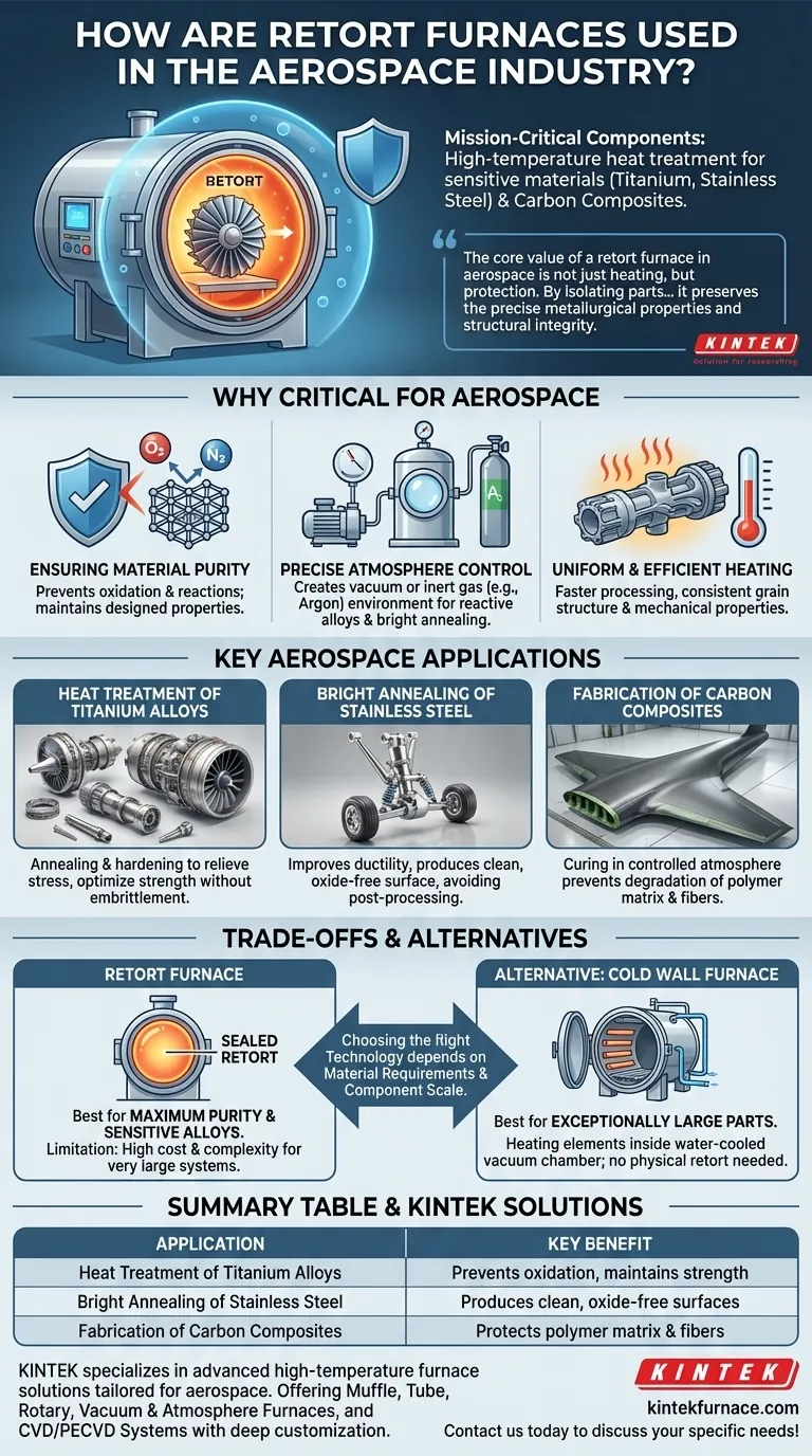 How are retort furnaces used in the aerospace industry? Essential for High-Temperature Heat Treatment Visual Guide