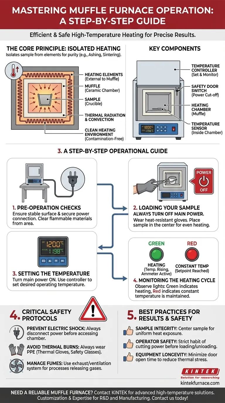 What steps are involved in starting a muffle furnace? Master Safe and Efficient Operation Visual Guide