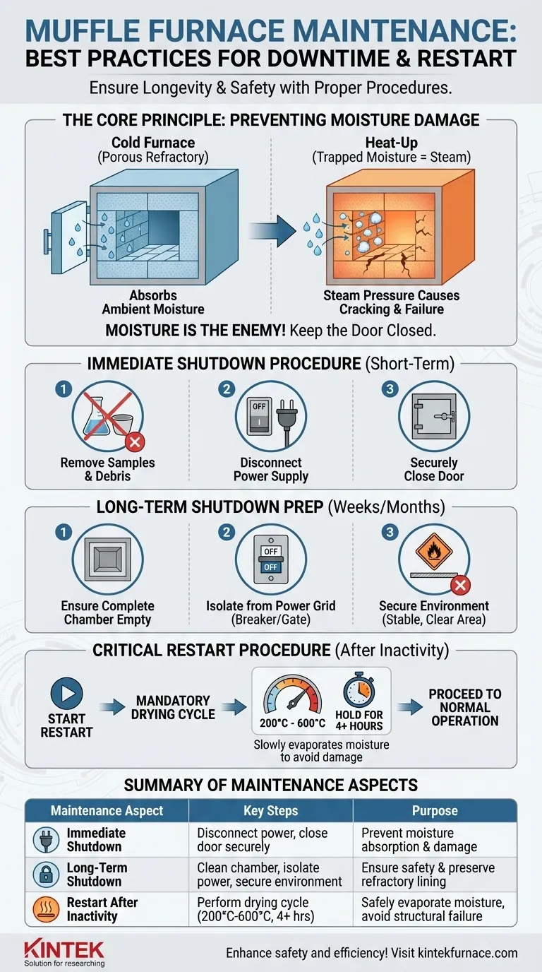 How should a muffle furnace be maintained when not in use? Essential Tips for Longevity and Safety Visual Guide
