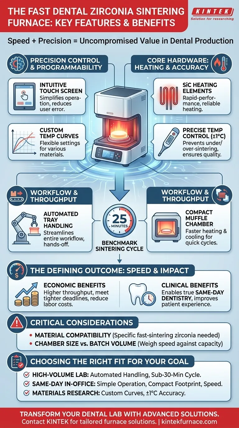 高速歯科用ジルコニア焼結炉の主な特徴は何ですか？即日歯科治療の効率を向上させます ビジュアルガイド