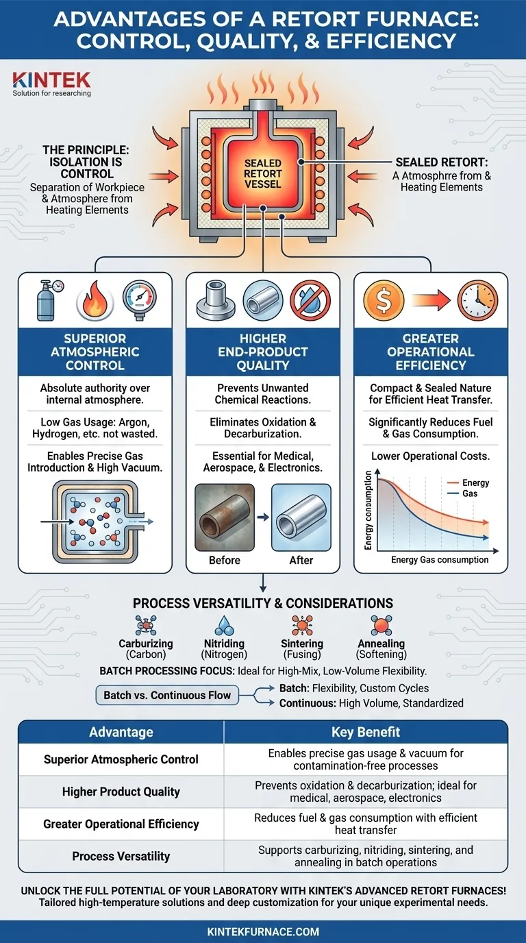 リトレート炉を使用する利点は何ですか？優れたプロセス制御と製品純度の実現 ビジュアルガイド