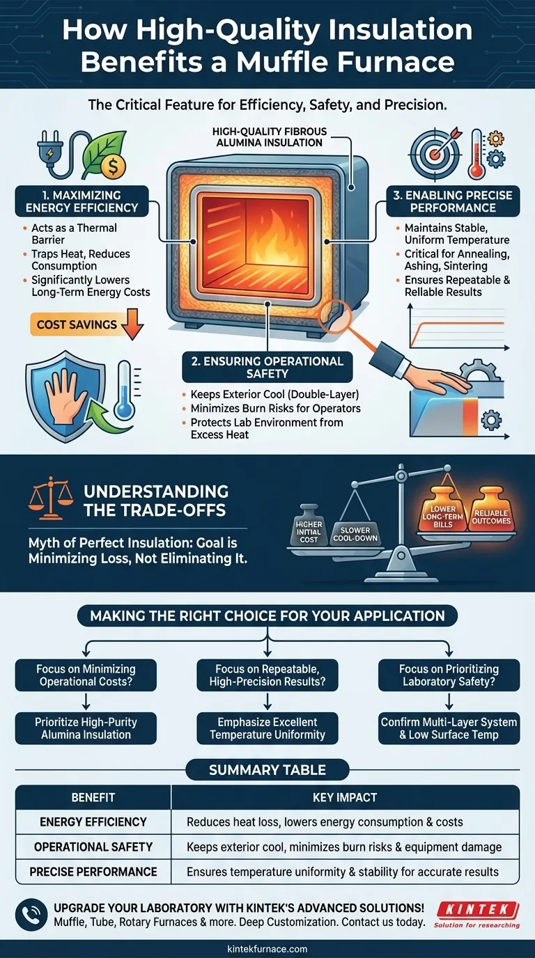 Como o isolamento de alta qualidade beneficia um forno mufla? Aumenta a Eficiência, a Segurança e a Precisão Guia Visual