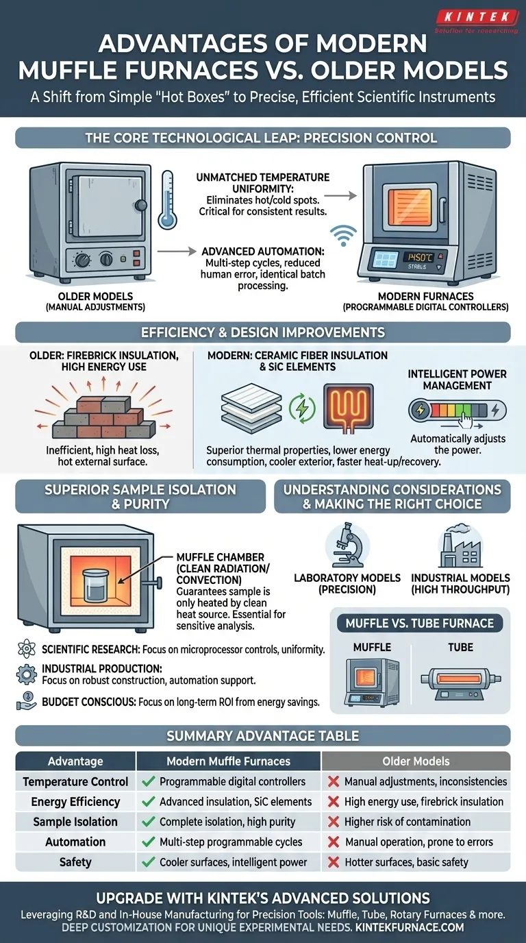 Quali sono i vantaggi dei forni a muffola moderni rispetto ai modelli più vecchi? Scopri Precisione, Efficienza e Affidabilità Guida Visiva