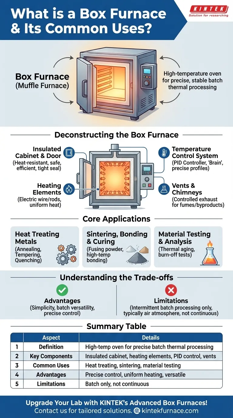 Cos'è un forno a muffola e quali sono i suoi usi comuni? Scopri le versatili soluzioni ad alta temperatura Guida Visiva
