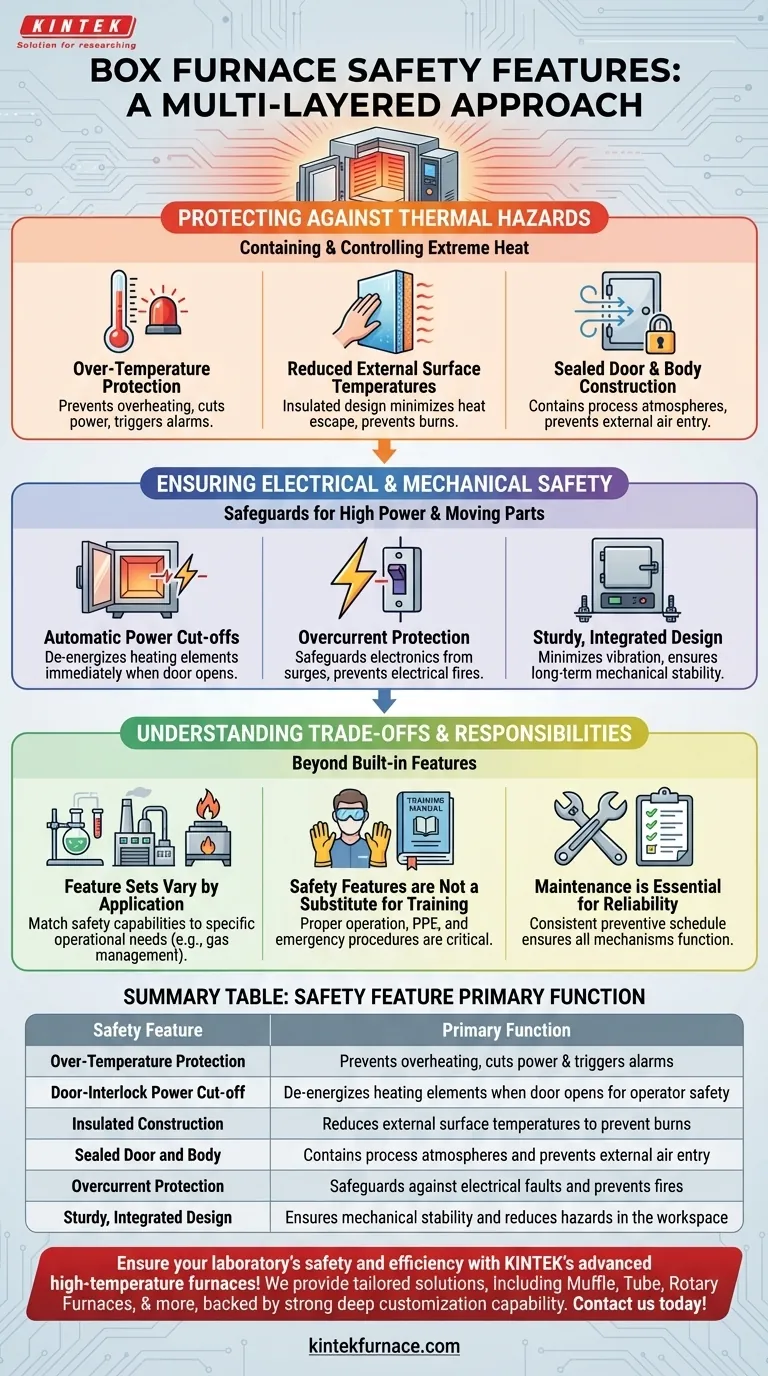 Que recursos de segurança são comumente encontrados em fornos tipo mufla? Proteção Essencial para as Suas Necessidades Laboratoriais e Industriais Guia Visual