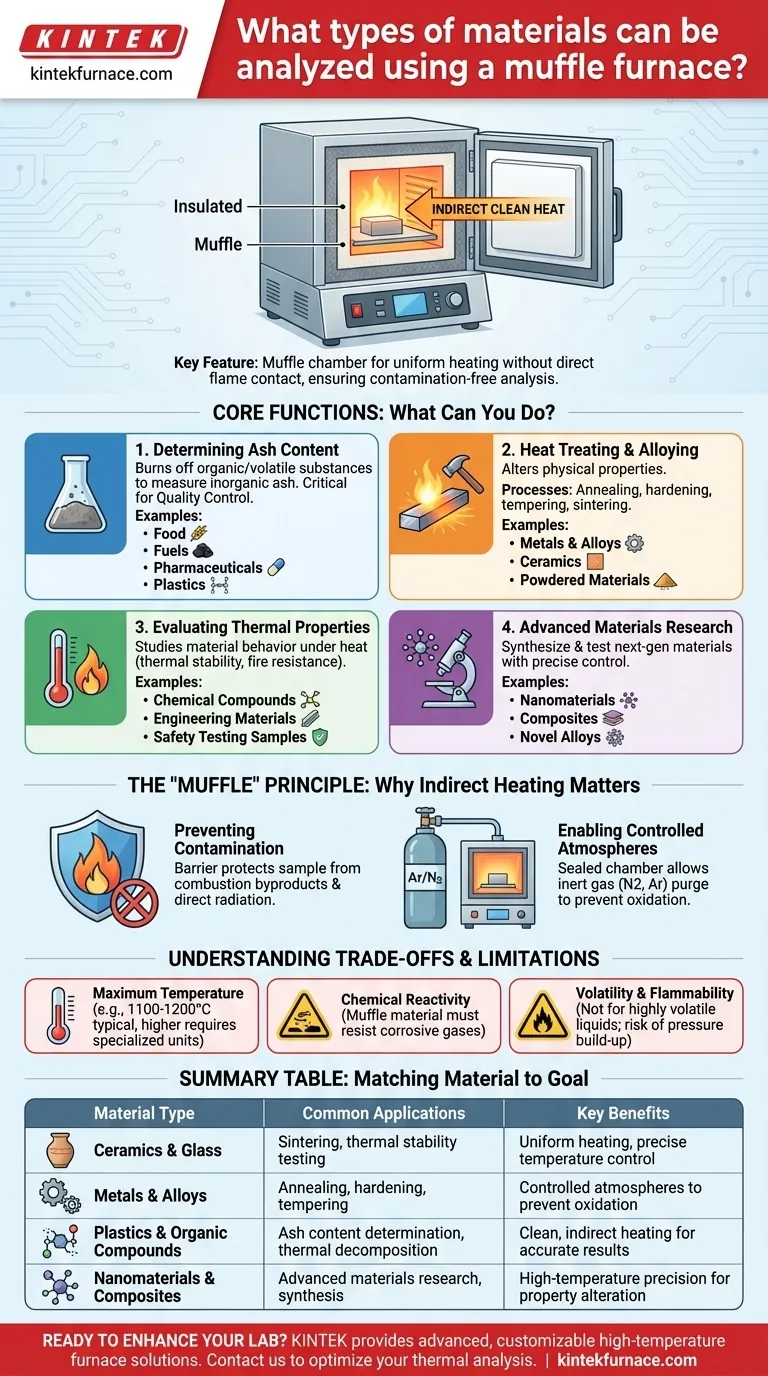 马弗炉可以分析哪些类型的材料？解锁针对各种样品的高精度热分析 图解指南