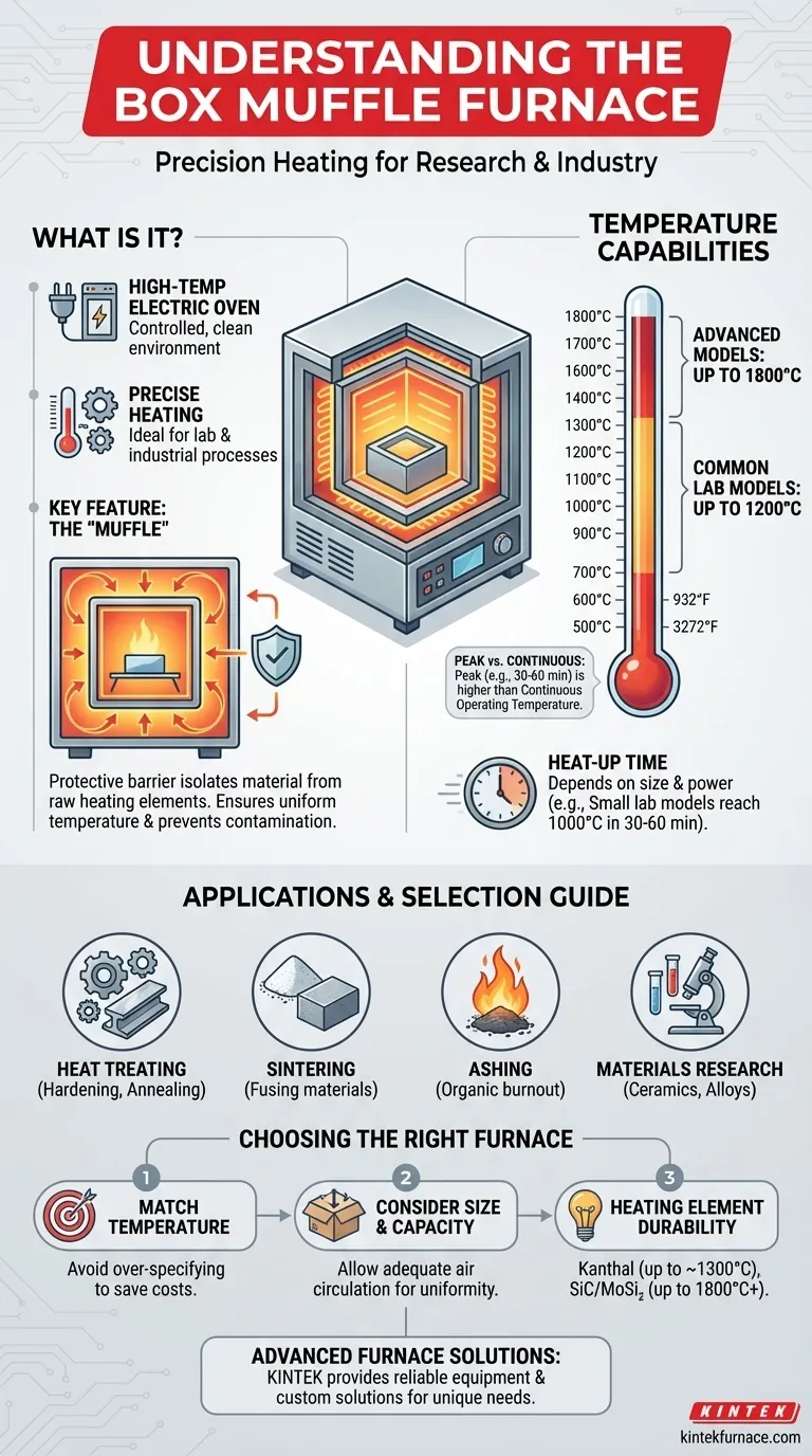 什么是马弗炉（Box Muffle Furnace），它能达到什么温度？高温精度的必备指南 图解指南