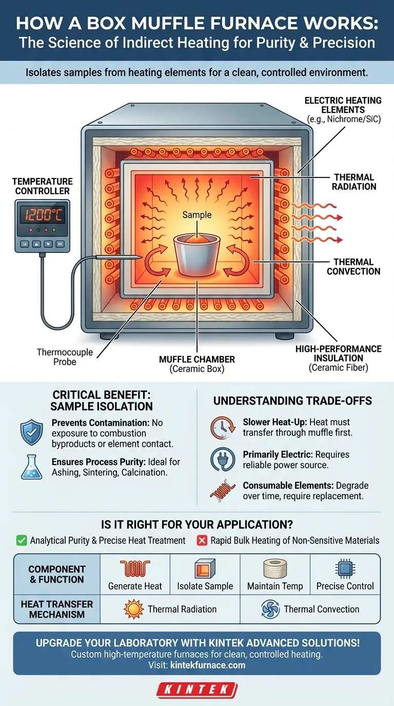 箱式马弗炉如何工作？为您的实验室实现清洁、受控加热 图解指南