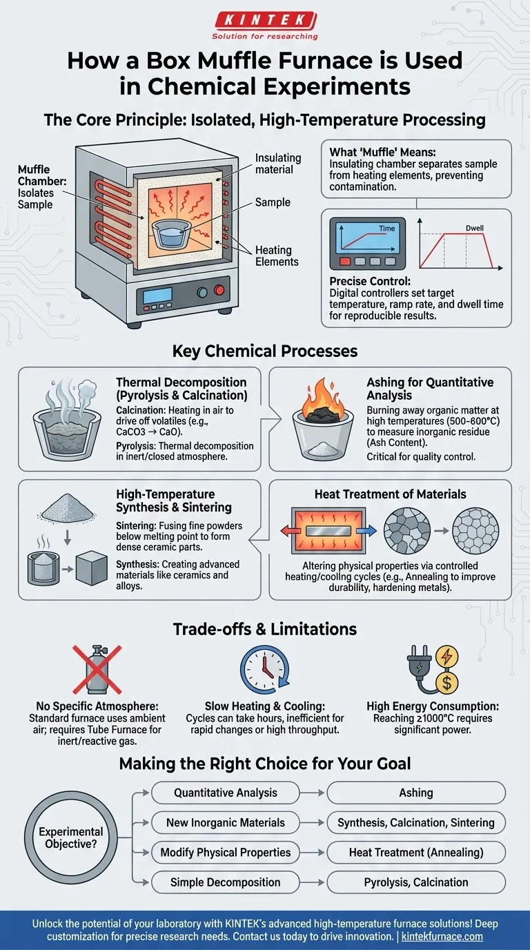 箱式马弗炉在化学实验中如何使用？解锁精准高温处理 图解指南