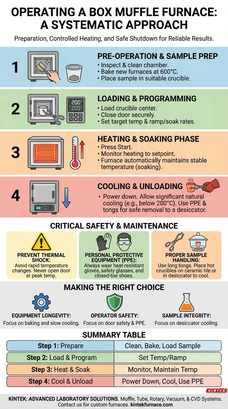 箱式马弗炉的操作步骤是什么？掌握安全高效的加热过程 图解指南