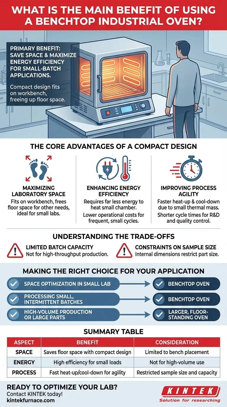 卓上型工業炉を使用する主な利点は何ですか？コンパクトなパワーで省スペースなラボを実現 ビジュアルガイド
