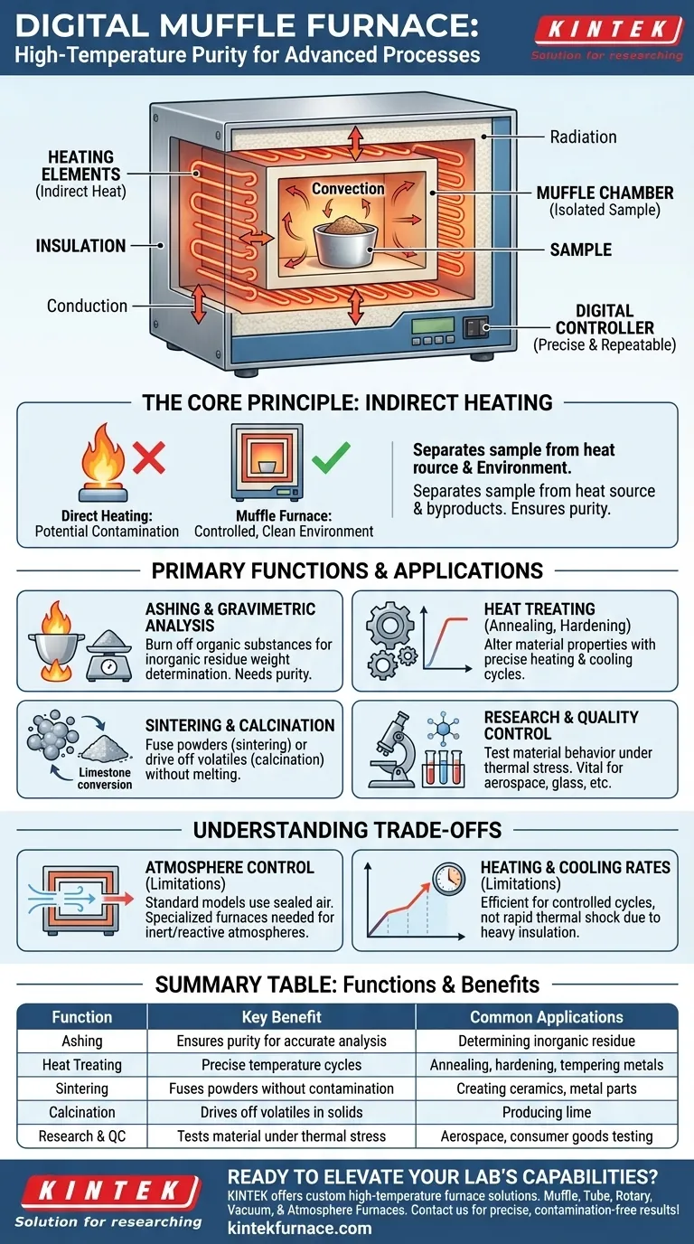 Cos'è un forno a muffola digitale e quali sono le sue funzioni principali? Ottenere una lavorazione pura ad alta temperatura Guida Visiva