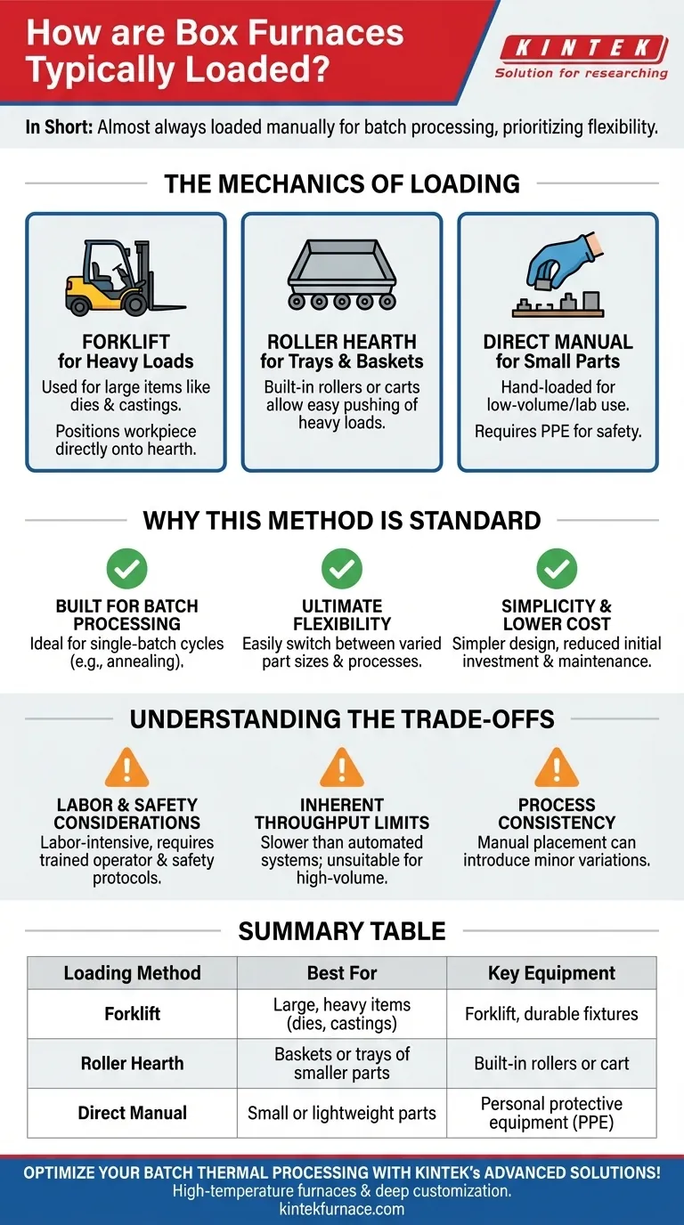 How are Box Furnaces typically loaded? Manual Methods for Flexible Batch Processing Visual Guide