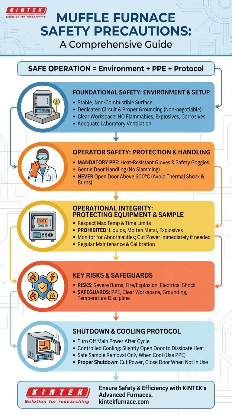 What safety precautions should be followed when using a muffle furnace? Essential Steps for Safe and Efficient Operation Visual Guide