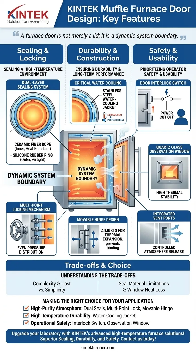 ما هي الميزات الرئيسية لتصميم باب فرن الكتم؟ تأكد من تحقيق الإغلاق الأمثل والمتانة والسلامة دليل مرئي