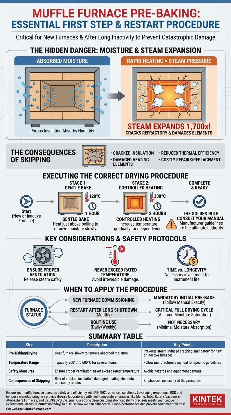 ما الذي يجب فعله قبل استخدام فرن صهر للمرة الأولى أو بعد فترة طويلة من عدم النشاط؟ دليل الخبز المسبق الأساسي دليل مرئي