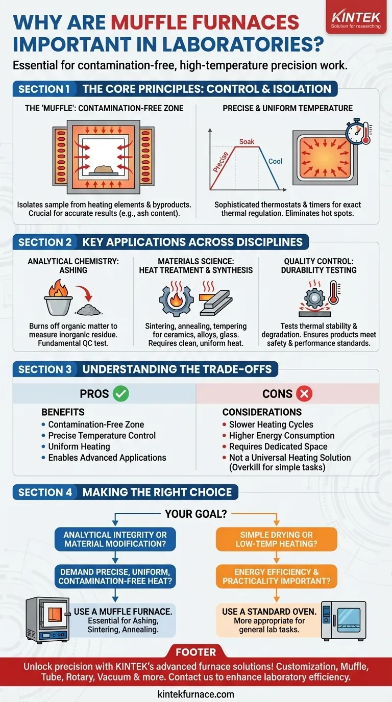 马弗炉在实验室中为何重要？为关键应用提供精密加热 图解指南