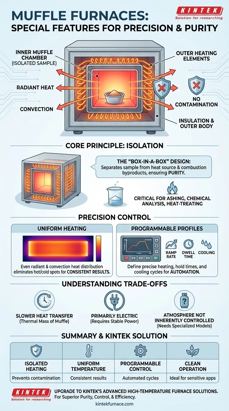 Quais são as características especiais dos fornos mufla? Obtenha calor limpo e preciso para o seu laboratório Guia Visual