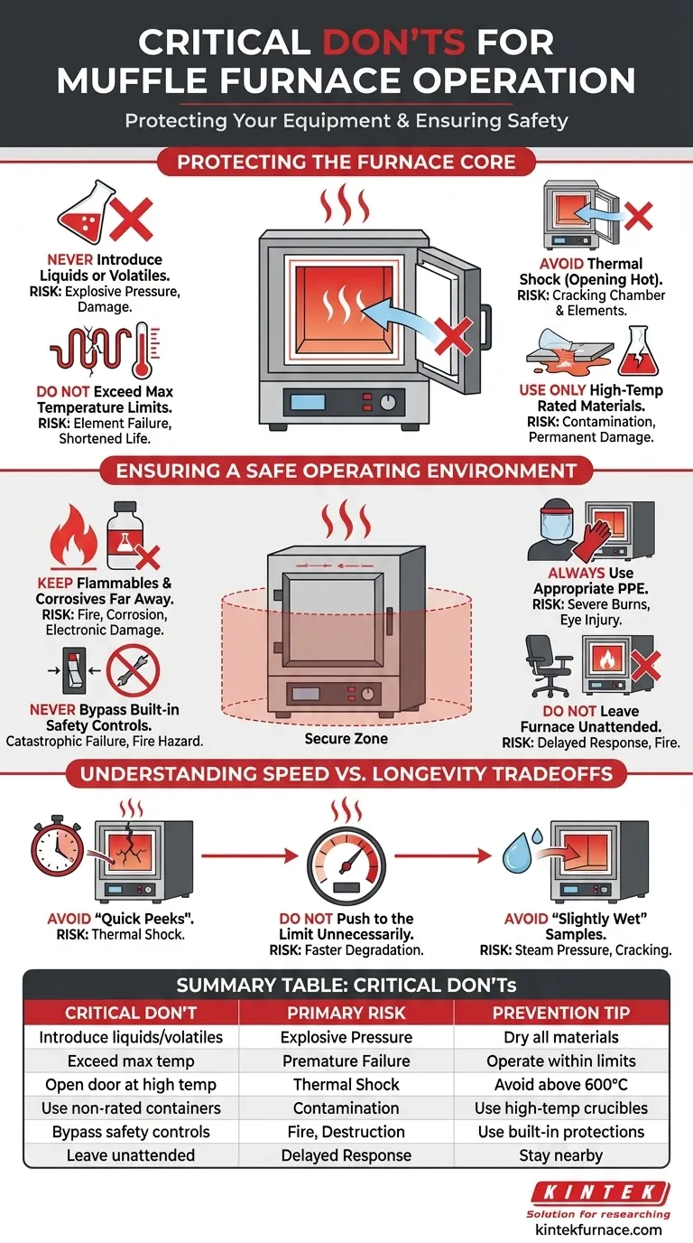 Was sind die wichtigsten "Don'ts" beim Betrieb eines Muffelofens?Vermeiden Sie diese 12 kostspieligen Fehler Visuelle Anleitung