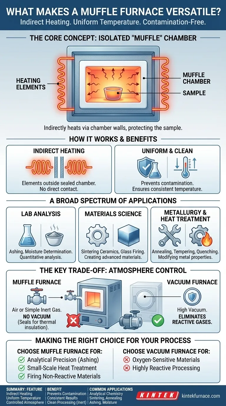 马弗炉的通用性体现在哪里？为您的实验室解锁精确、无污染的加热 图解指南