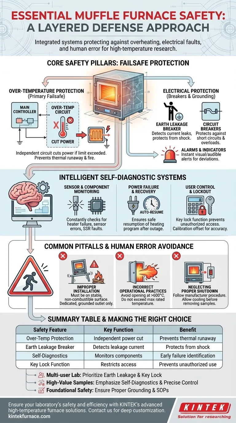 マッフル炉で重要な安全機能とは？高温ラボに不可欠な保護機能 ビジュアルガイド
