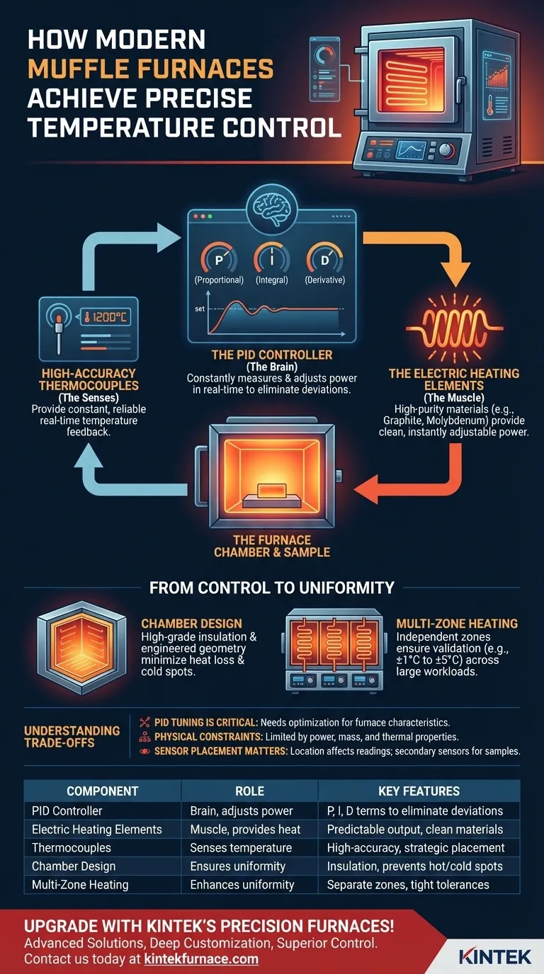 In che modo i moderni forni a muffola raggiungono un controllo preciso della temperatura? Scopri la tecnologia dietro il calore perfetto Guida Visiva