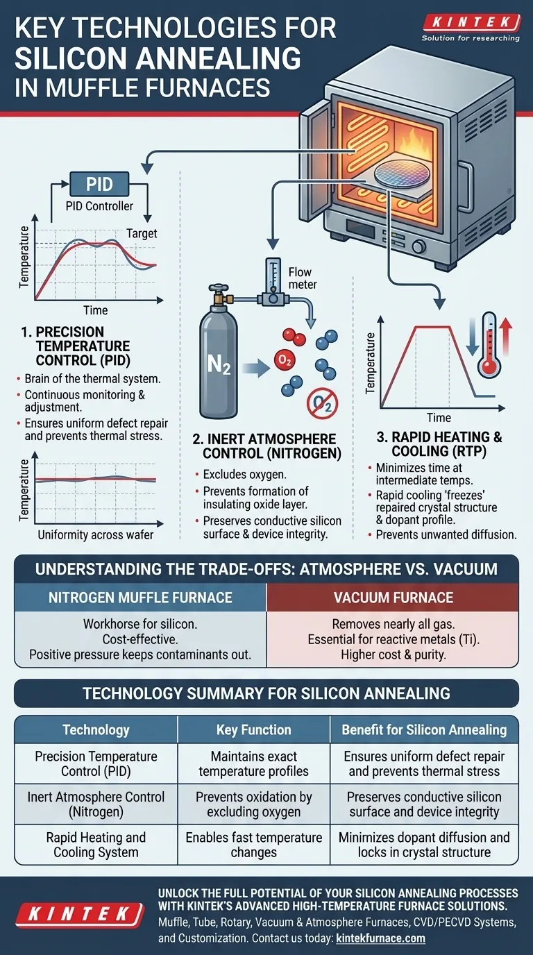 Quais são as principais tecnologias utilizadas no forno mufla para o recozimento de materiais à base de silício? Controle de Precisão para Resultados Superiores Guia Visual