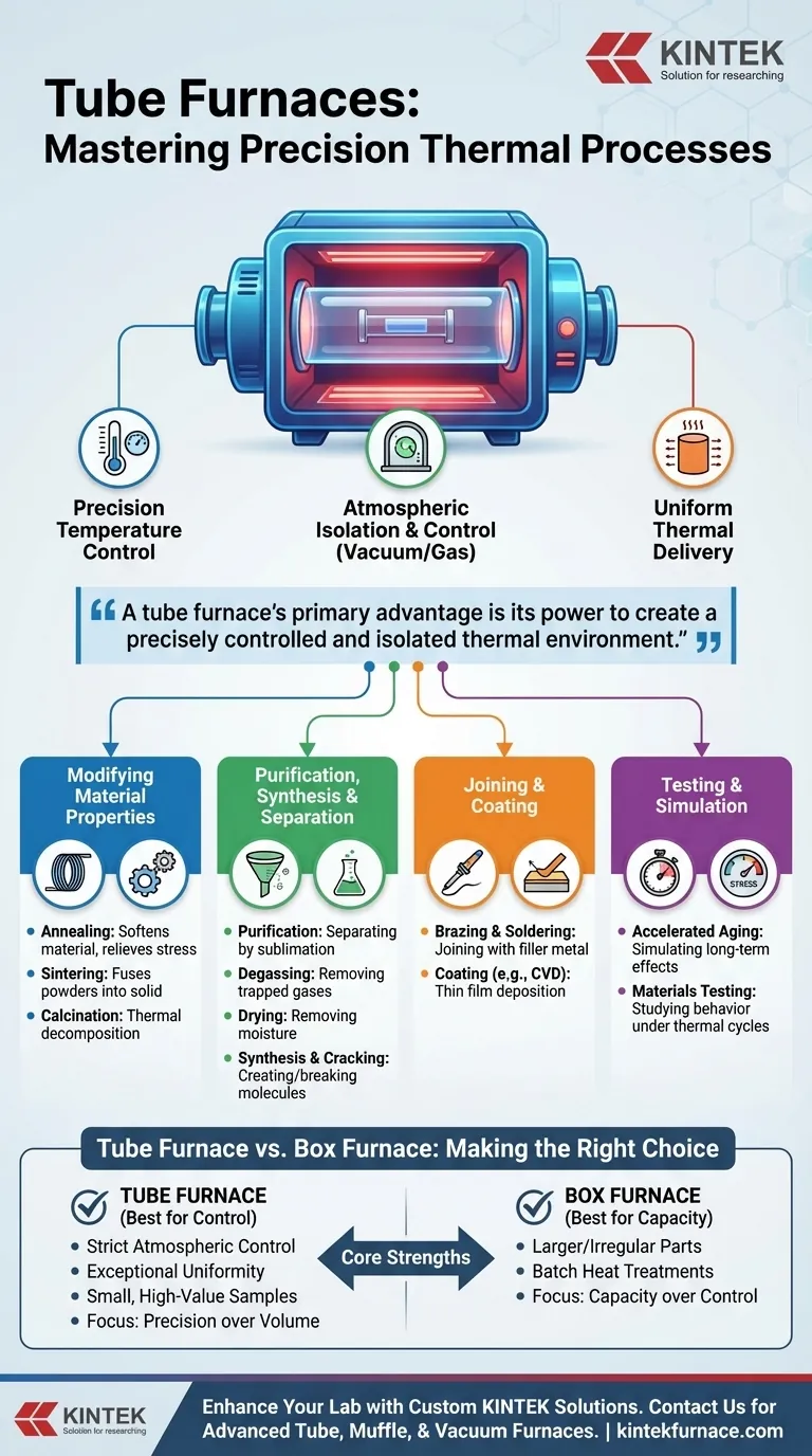管式炉可用于哪些热处理工艺？解锁材料加工的精确性 图解指南