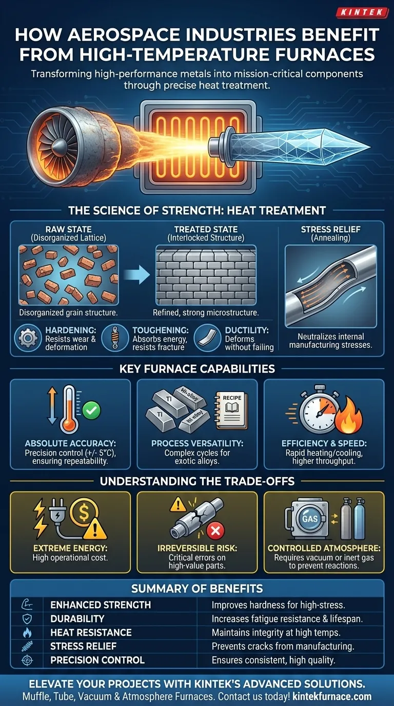 In che modo l'industria aerospaziale trae vantaggio dai forni ad alta temperatura? Sbloccare resistenza e durata superiori Guida Visiva