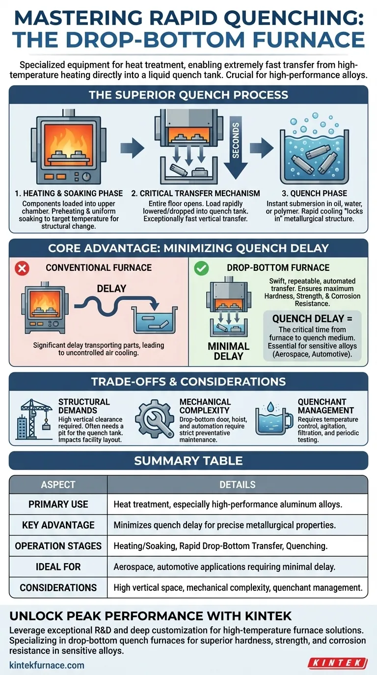 What are drop-bottom quench furnaces used for? Achieve Rapid Quenching for High-Performance Alloys Visual Guide