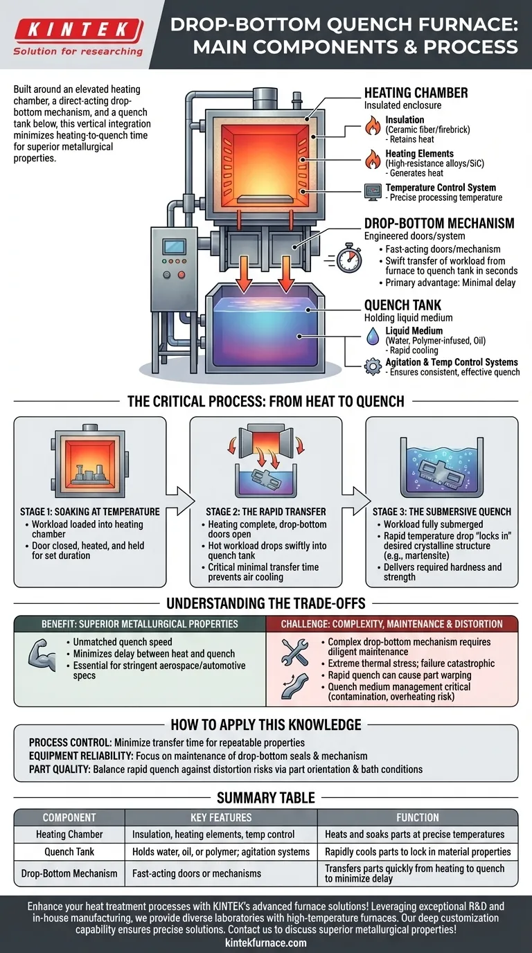 落底式淬火炉的主要组成部分是什么？快速热处理的必要部件 图解指南