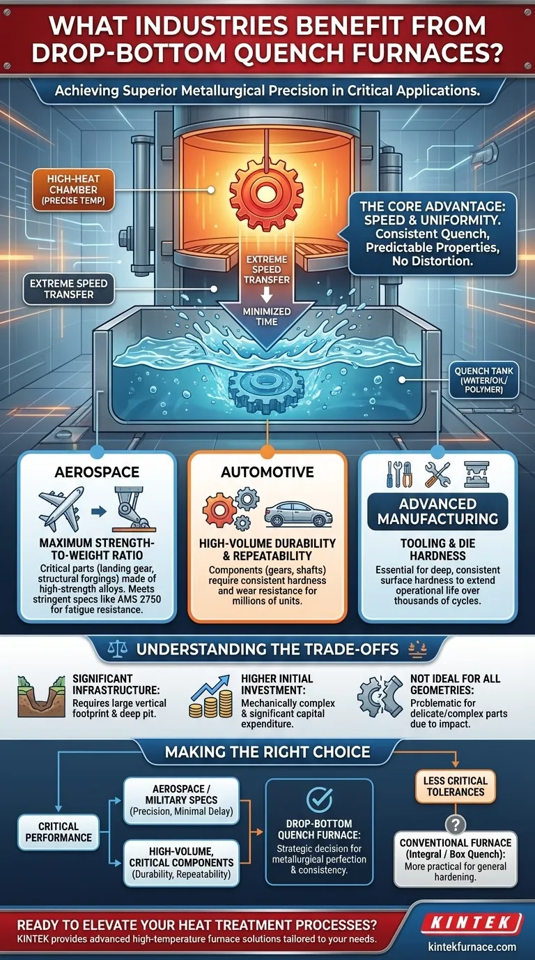 Quais indústrias se beneficiam do uso de fornos de têmpera de fundo falso? Alcance Precisão Metalúrgica para Aeroespacial e Automotivo Guia Visual