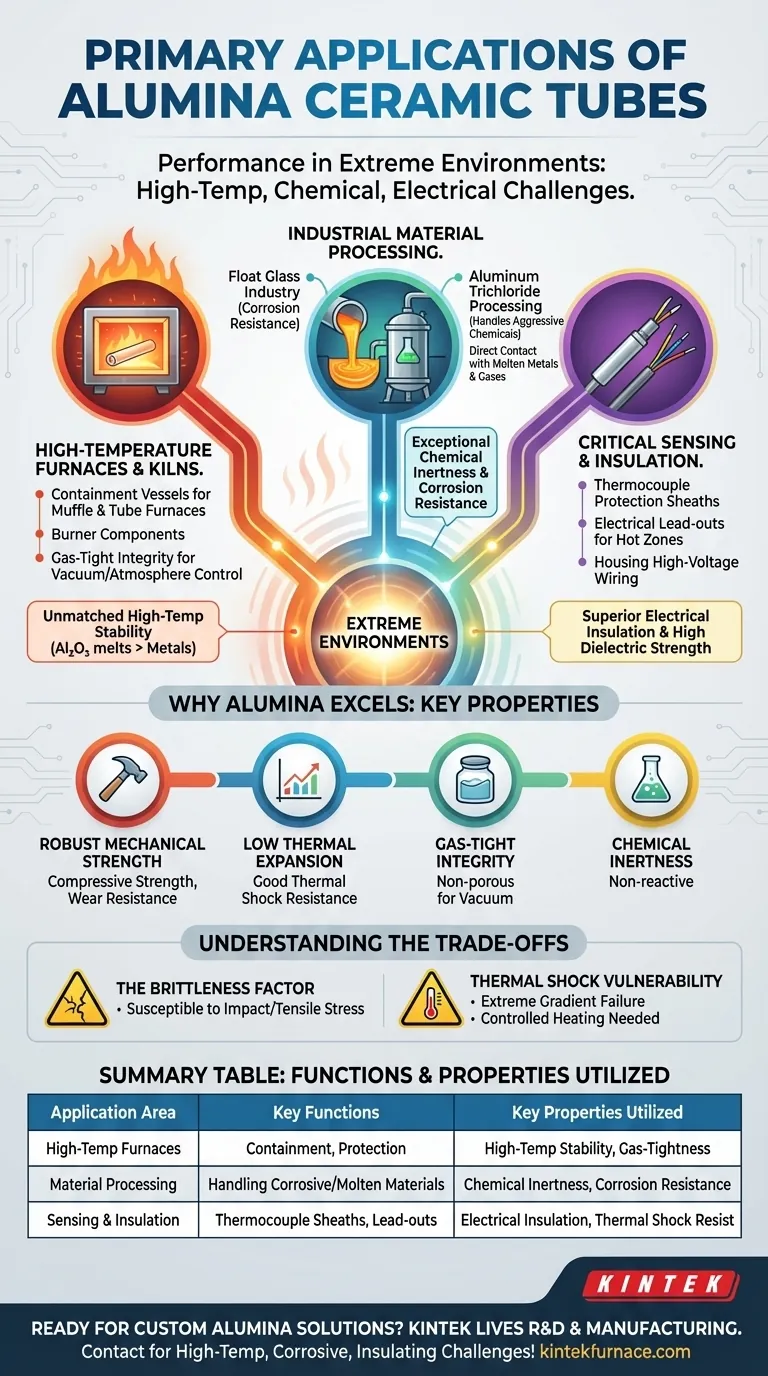 ¿Cuáles son las aplicaciones principales de los tubos cerámicos de alúmina? Ideales para necesidades de alta temperatura, corrosión y aislamiento. Guía Visual
