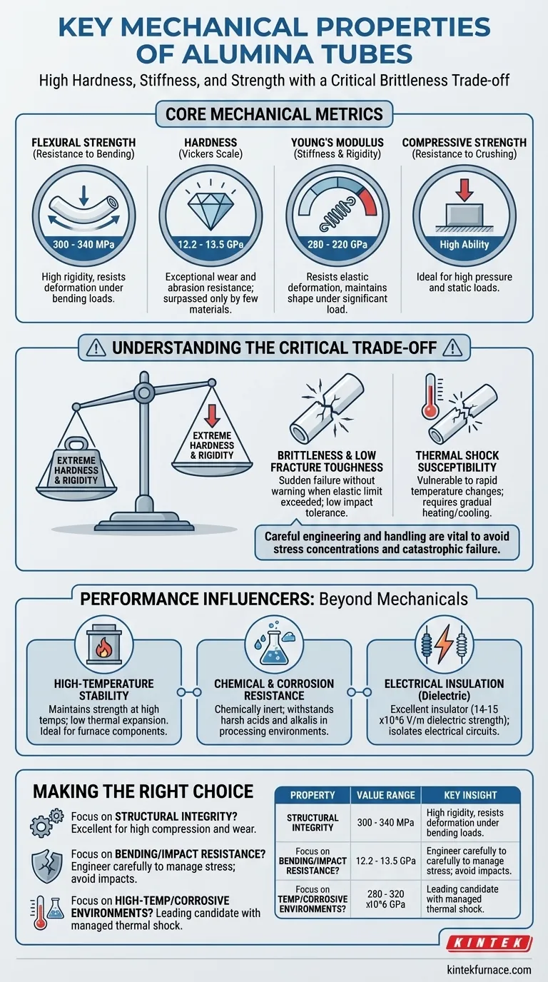 What are the key mechanical properties of alumina tubes? Uncover High-Strength, Wear-Resistant Solutions Visual Guide