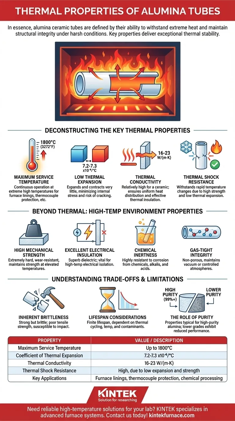 氧化铝管的热性能有哪些？探索其高温耐久性和稳定性 图解指南
