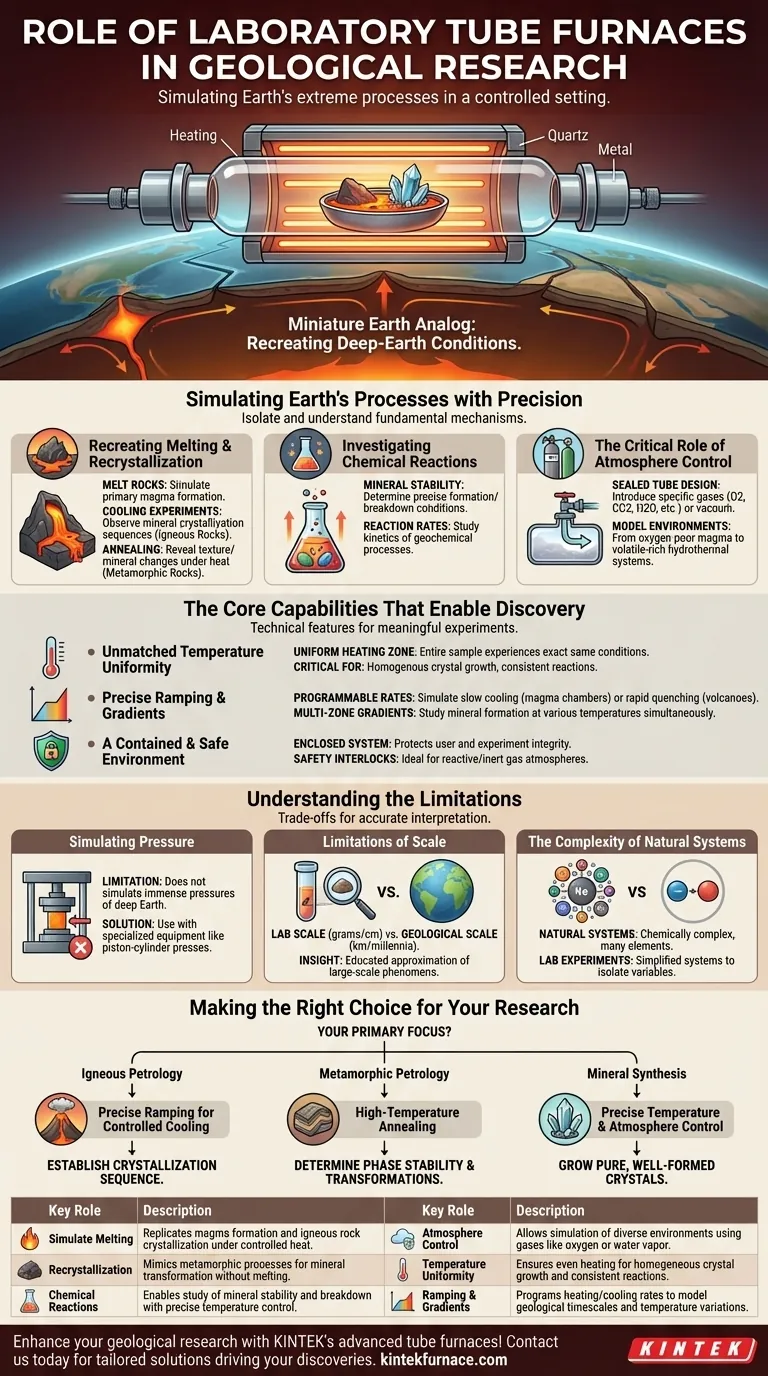 지질학 및 광물학 연구에서 실험실 튜브 전기로는 어떤 역할을 할까요? 정밀하게 지구의 비밀을 밝히세요 시각적 가이드