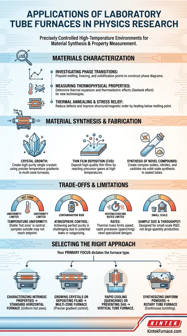 물리학 연구에서 실험실용 관상로(Tube Furnace)의 응용 분야는 무엇인가요? 정밀한 고온 실험의 문을 열다 시각적 가이드