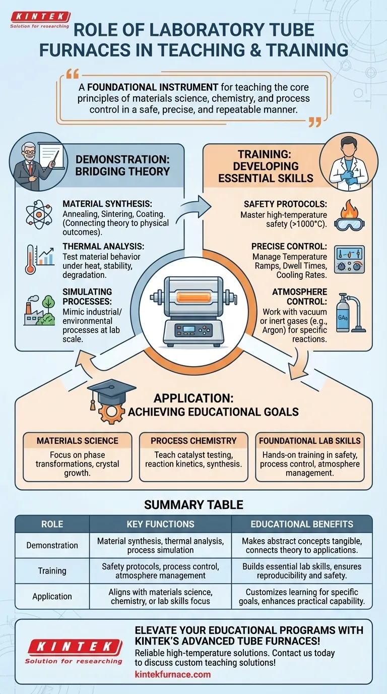 实验室管式炉在教学和培训中扮演什么角色？通过实践热实验提升学生的学习效果 图解指南