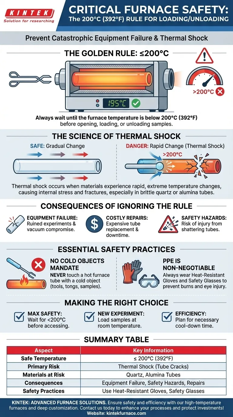샘플을 넣거나 뺄 때로로의 온도는 몇 도여야 합니까? 안전을 유지하고 손상을 방지하십시오 시각적 가이드