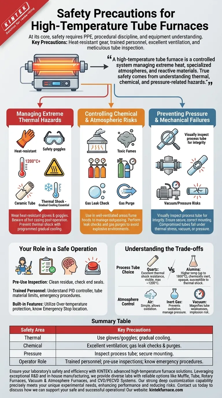 Какие меры предосторожности следует соблюдать при использовании трубчатой печи высокой температуры? Основные советы по безопасному использованию Визуальное руководство